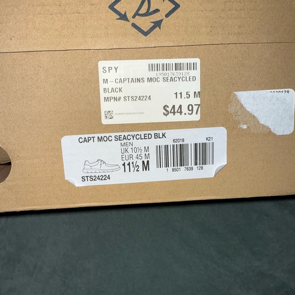 SPY Men's Black Boat Shoes - Picture 4 of 4